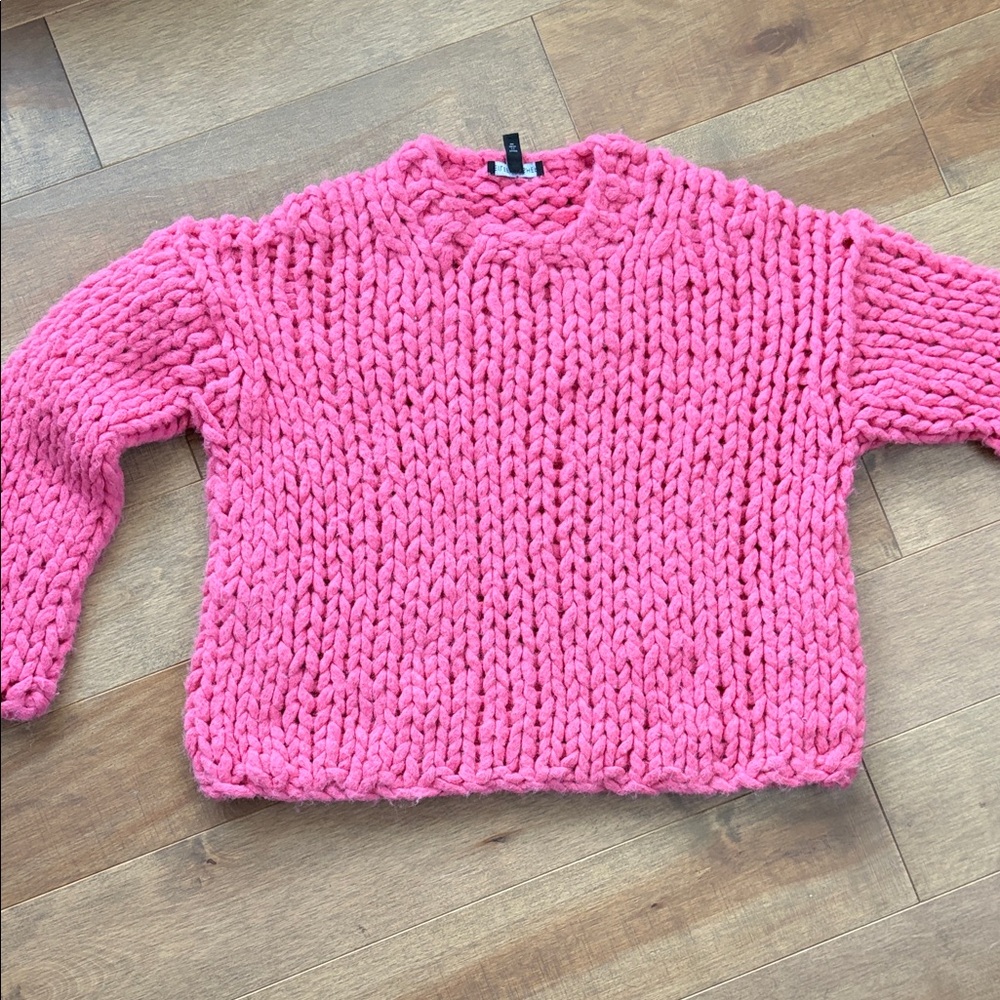 Eileen Fisher Vibrant Pink Chunky Sweater